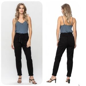 Judy Blue Joggers Women’s 28 Black Joggers LIKE NEW!
